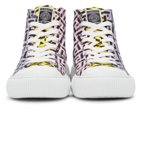 Versace La Greca Men's
Split Leather High-Top
Sneakers Size 44 EU / 11
US Multi - Picture 7 of 14